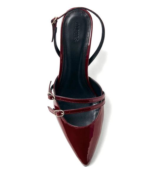 Alohas Purple 75Mm Leather Heeled Pumps