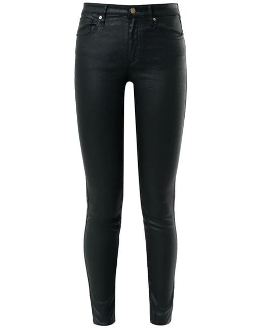 Jean Skinny À Taille Mi-Haute ARMANI EXCHANGE en coloris Black