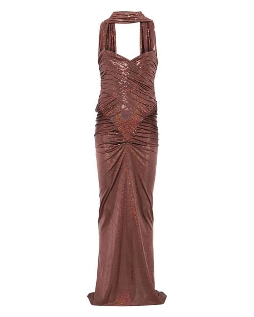 The New Arrivals Ilkyaz Ozel Purple Sleeveless Dress