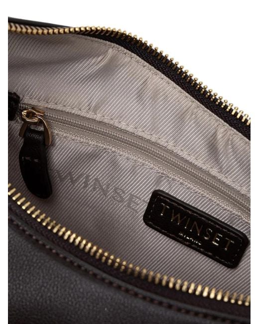 Twinset Black Chain-Detail Shoulder Bag