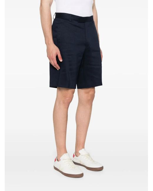 Corneliani Blue High-Waisted Shorts for men