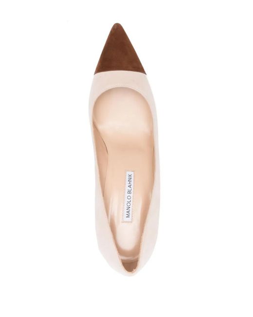 Manolo Blahnik Pink 70Mm Capcour Pumps