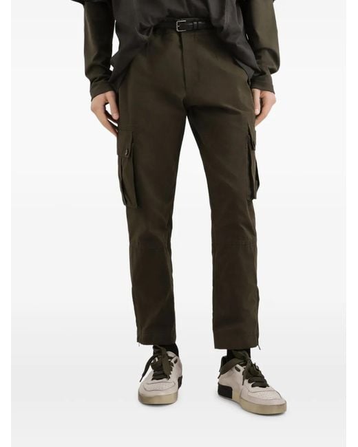 Dolce & Gabbana Green X Faille Pocket Cargo Pants for men