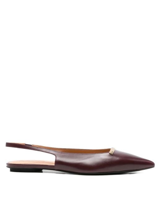 Pumps A Punta Con Cinturino Posteriore di Tod's in Brown