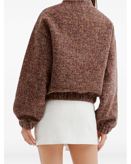 ShuShu/Tong Brown Half-Zip Sweater