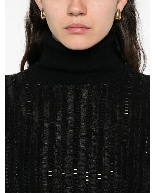 Ermanno Scervino Geribbelde Coltrui in het Black