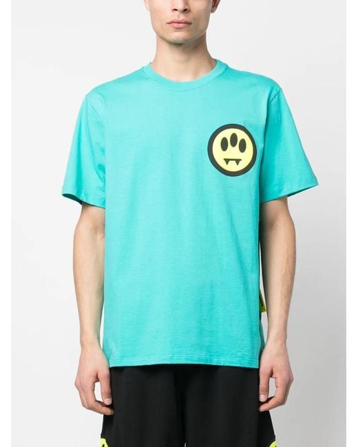 Barrow Blue Logo-Print Short-Sleeve T-Shirt
