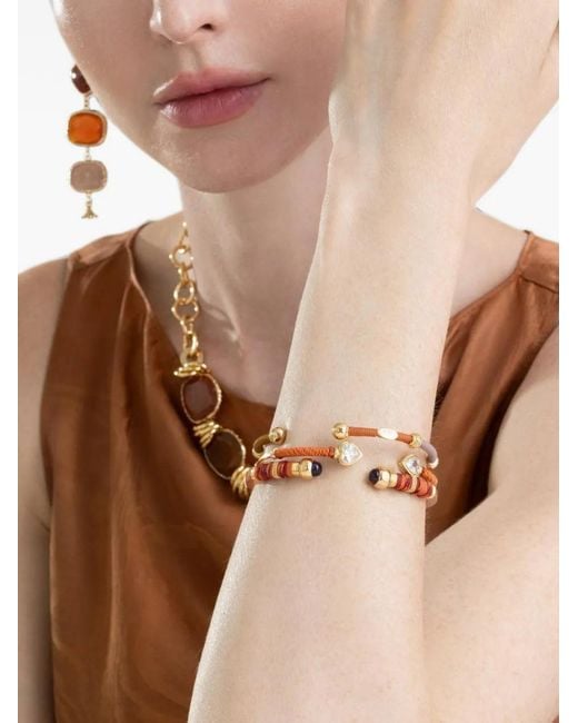 Gas Bijoux White Sari Bracelet