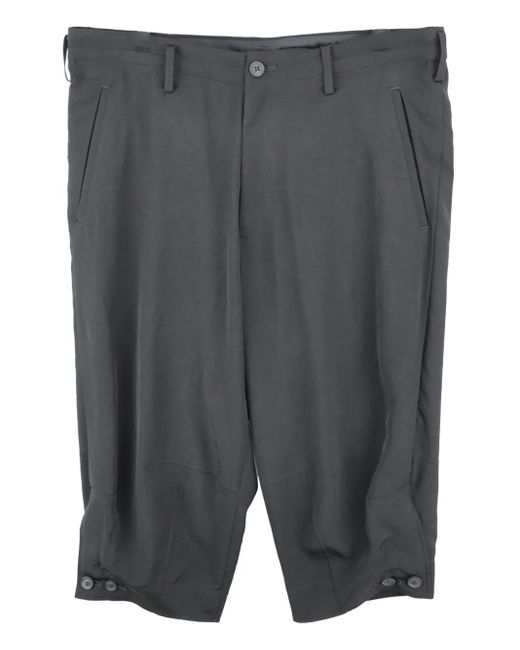 Pantalones cortos con dobladillo con botones Yohji Yamamoto de hombre de color Gray