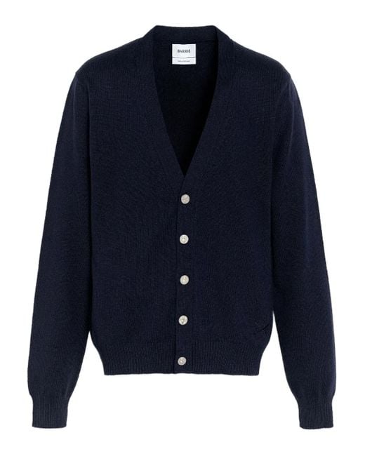 Barrie Blue V-Neck Cardigan for men
