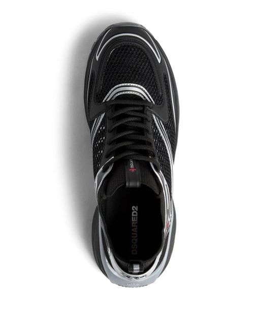 DSquared² Dash Sneakers mit Mesh-Einsätzen in Black für Herren