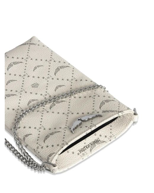 Zadig & Voltaire Gray Rock Phone Pouch