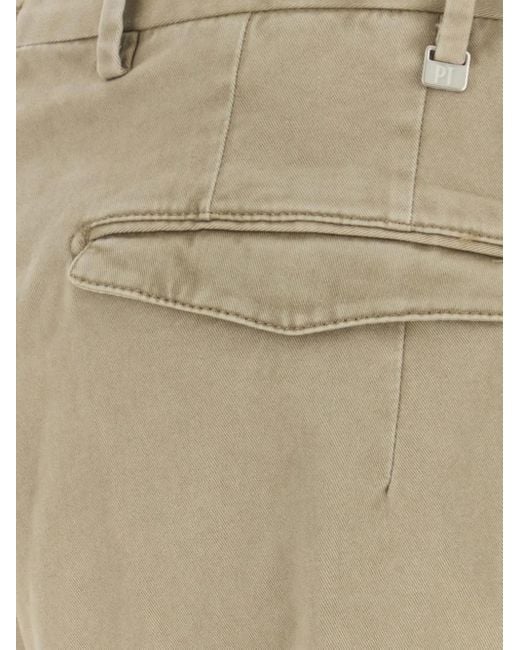 PT Torino Natural Cotton-Blend Trousers for men