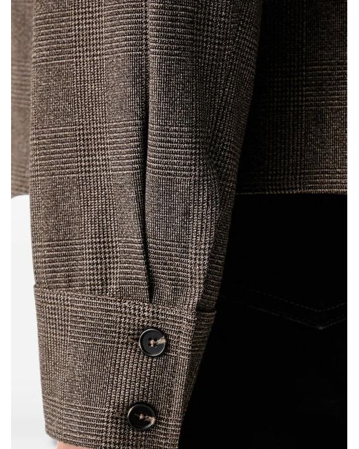Marc O' Polo Black Check-Pattern Button-Up Shirt