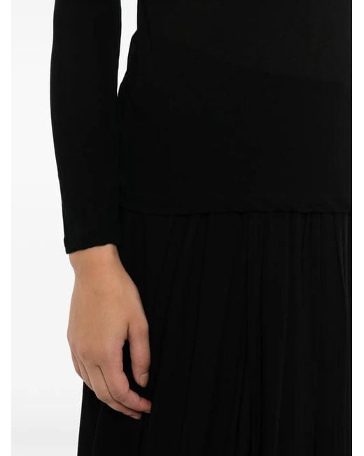 Yohji Yamamoto Black Cotton Long-Sleeve T-Shirt
