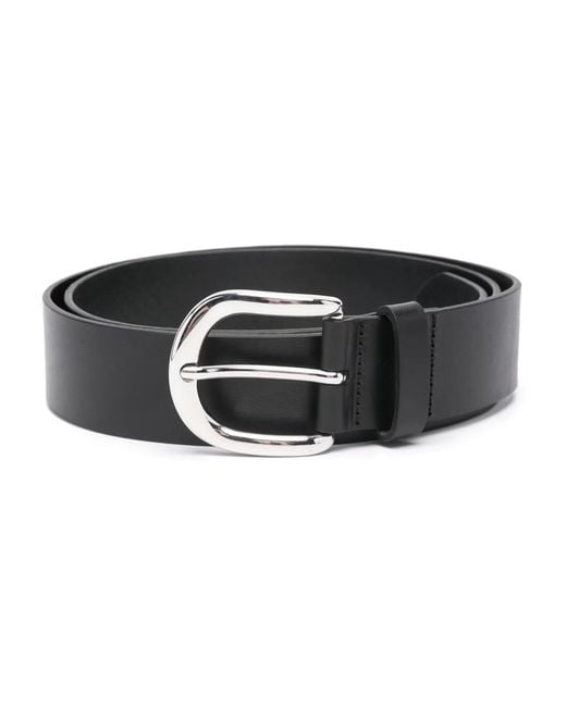 Isabel Marant Black Zaph Leather Belt for men