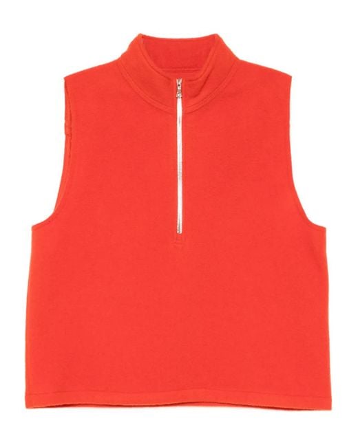 Rier Red Gilet Boutonné for men