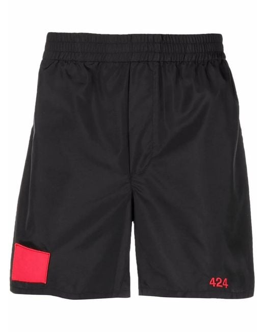 424 Shorts Black for men
