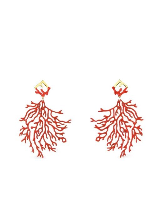 Fendi Red Forever Ohrringe