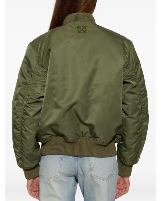 Off-White c/o Virgil Abloh Green Insulated 'Bomber' Jacket