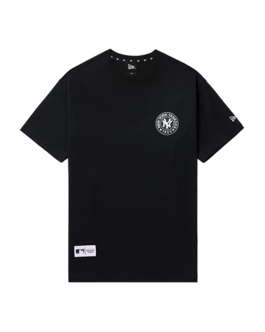 KTZ Black Yankees Logo-Embellished T-Shirt for men