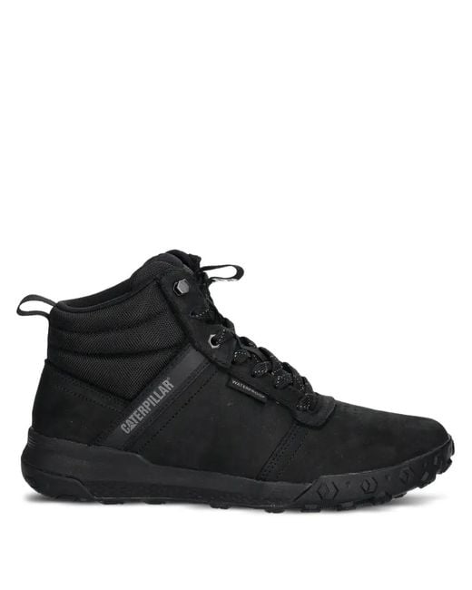 Caterpillar Black Waterproof Lace-Up Boots for men