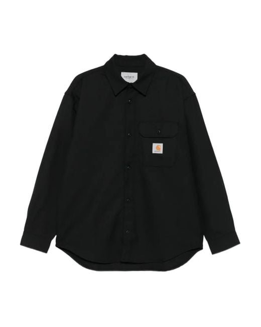Camisa con detalle de bolsillo Carhartt de hombre de color Black