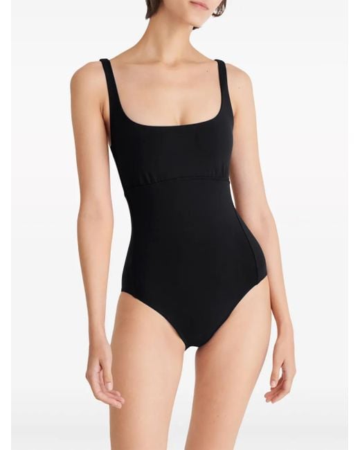 Eres Black Arnaque Square-Neck Swimsuit