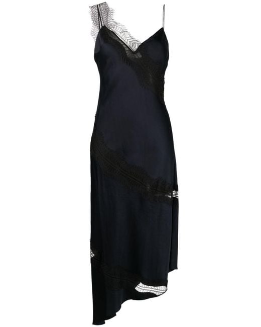 A.L.C. Black Soleil Lace Midi Dress