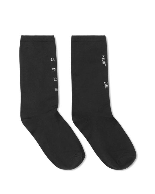 HELIOT EMIL Black Calcite Socks