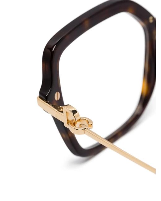 Dolce & Gabbana Brown Square-Frame Glasses