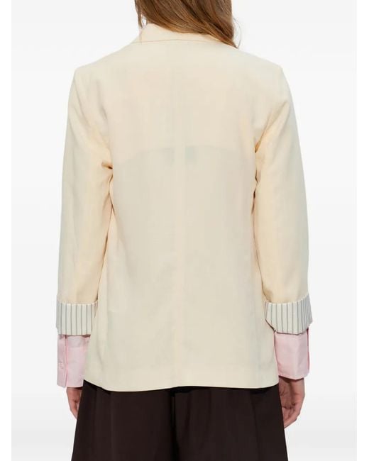 Rag & Bone Natural Button-Fastening Blazer