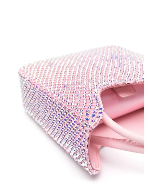 Mini sac Gilda à ornements strassés Le Silla en coloris Pink