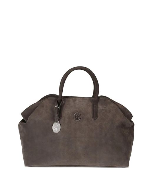Ash Brown Jacqueline Appliqué Tote Bag