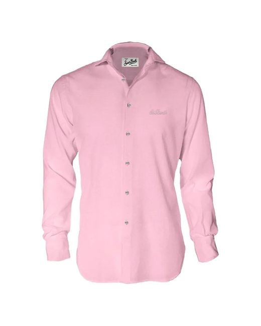 Mc2 Saint Barth Pink Logo Shirt for men