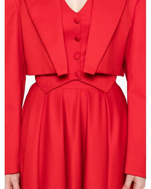 Nissa Red Cropped Jacket