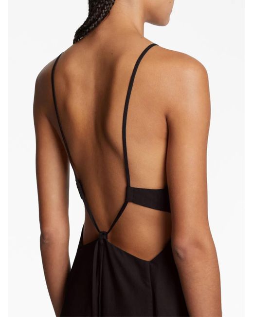 Proenza Schouler Blue Cut-Out Detailing Sleeveless Dress