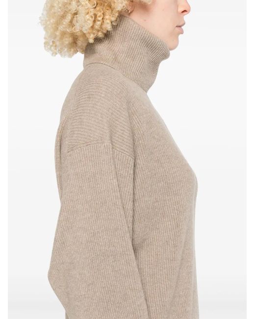 Brunello Cucinelli Natural Wool,Cashmere And Silk Sweater
