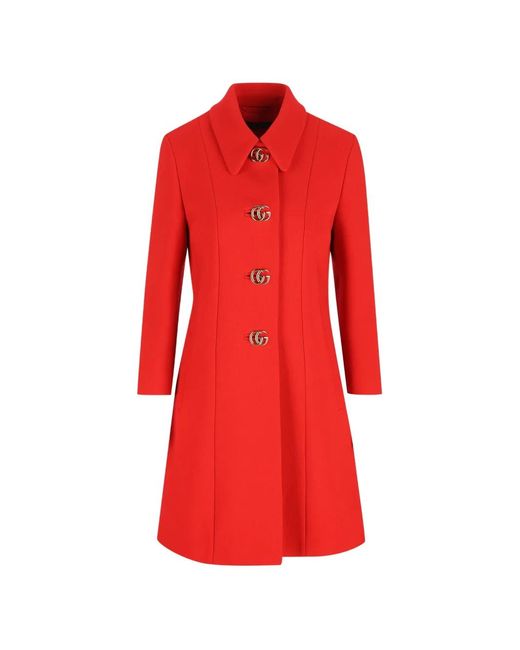 Abrigo con botones Gucci de color Red