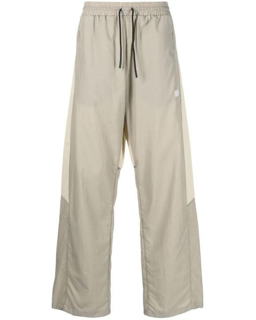 Reebok White Elasticated-Waist Ripstop Track Pants for men