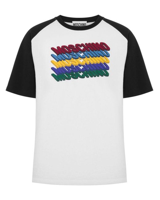 Moschino T-Shirt mit Logo-Print in Black für Herren