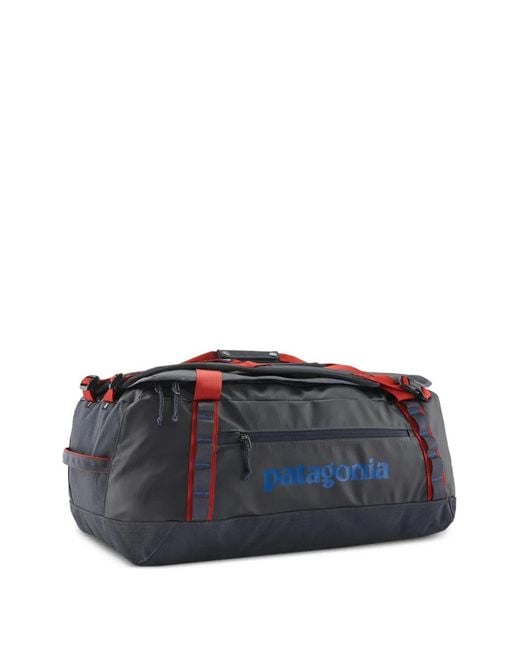 Patagonia Blue 55L Hole Zipped Backpack for men