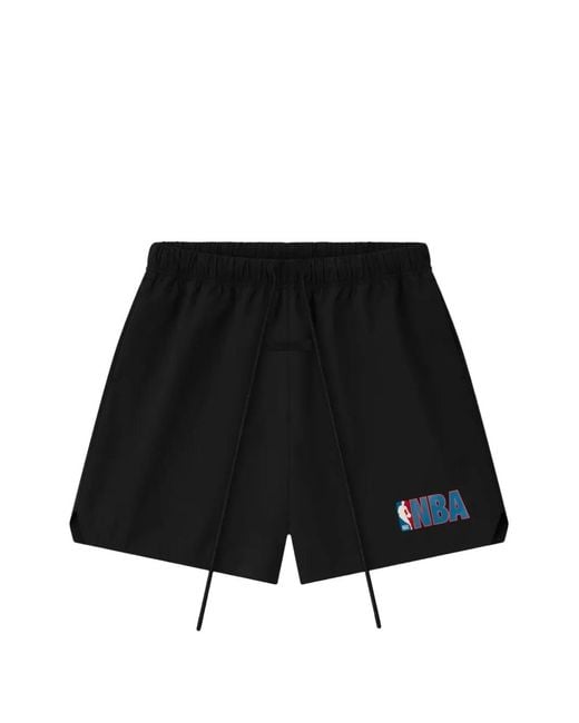 Fear Of God Black Nba Logo-Print Shorts for men