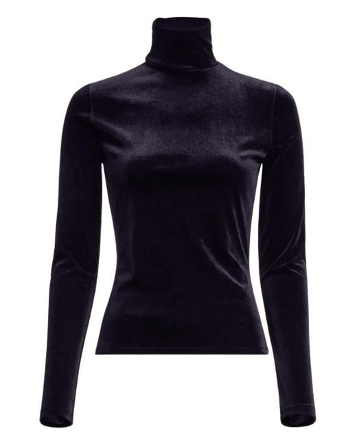 Elie Saab Blue Velvet T-Shirt