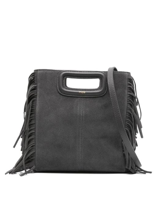 Maje M Suède Crossbodytas Met Franje in het Black