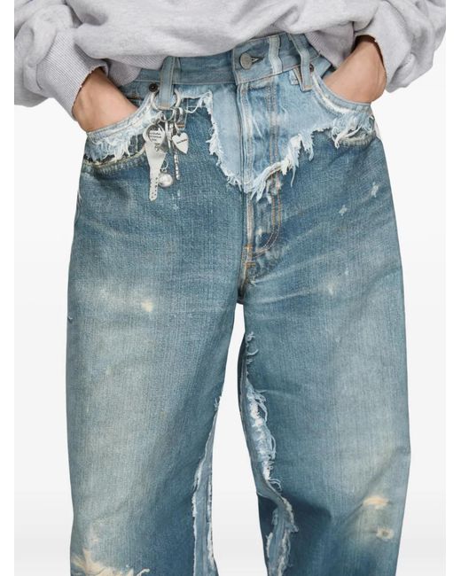 Acne Blue Trompe L'Oeil Denim Jeans
