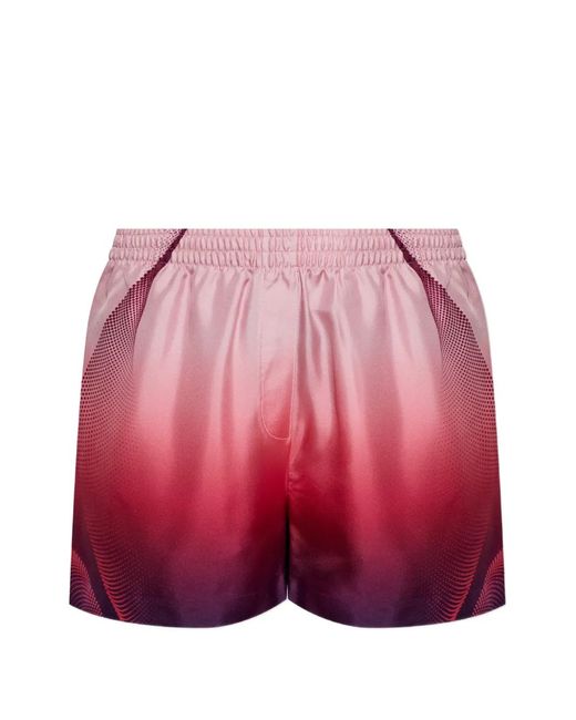 Casablanca Pink Graphic-Print Shorts