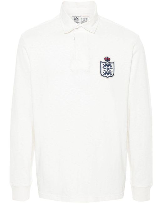 Polo Ralph Lauren Long Sleeves Rugby Polo in White for Men | Lyst