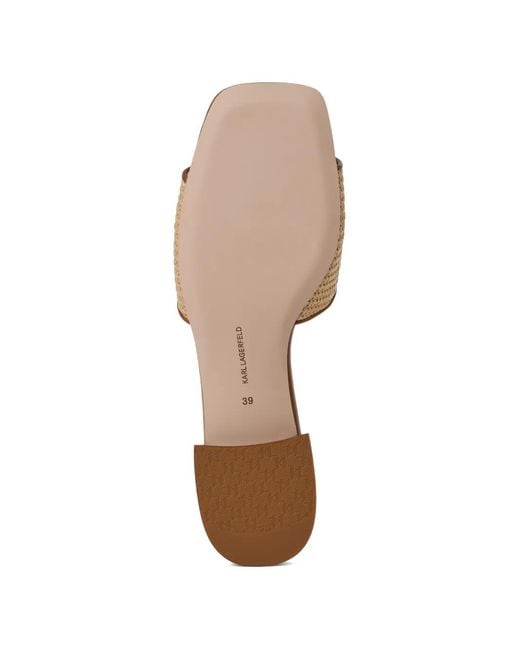 Karl Lagerfeld Natural Petalo Ii Heeled Sandals