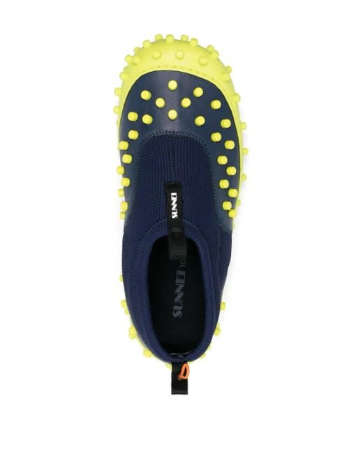 Sunnei Blue 1000Chiodi Slip-On Sneakers